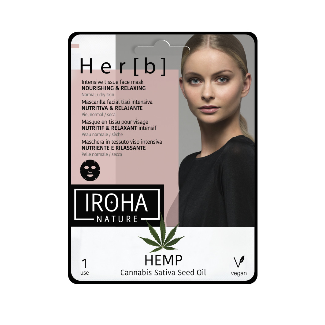 Iroha Nature Her[B] Cannabis Textil Maszk